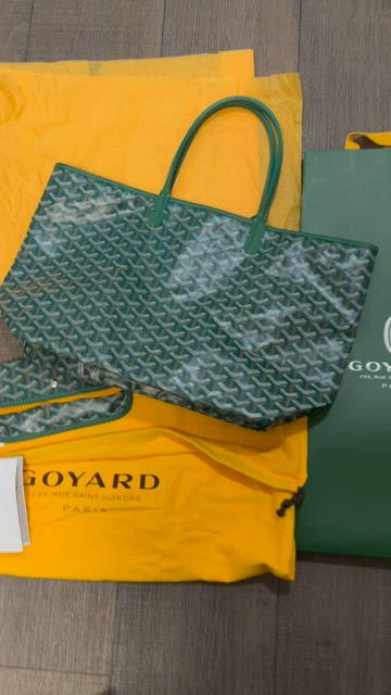Goyard Saint Louis PM Tote Bag Pouch Navy Shopping Purse Woman Auth New  proof