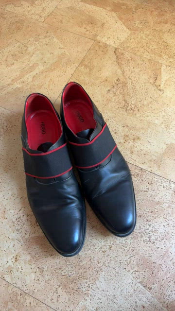 HUGO | Shoes | Hugo By Hugo Boss Mens 9 Black Red Dress  display picture 2