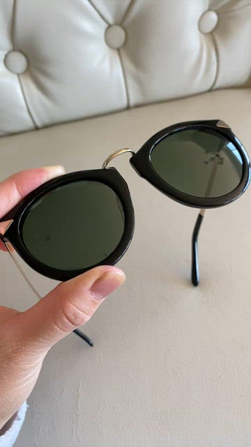 Karen Walker Superstar Harvest 1701409 Black Sunglasses Designer Black Frame Karen Walker Superstar Harvest 1701409 Black Sunglasses  main image 3
