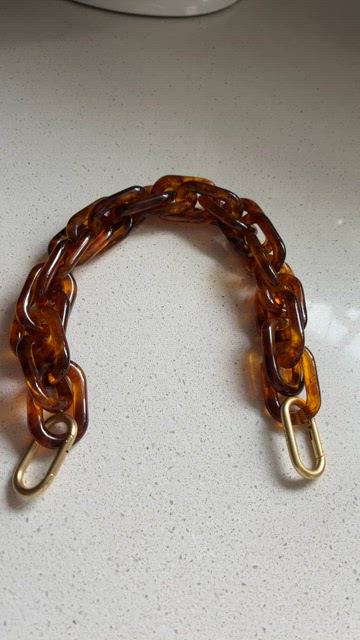 Clare V. Resin Link Bracelet Tortoise