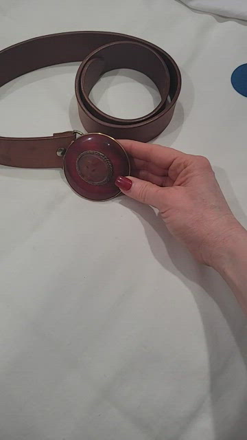 Vintage belt with makeup case included Urecity Vintage Makeup Train Case - 12.5 main image 3