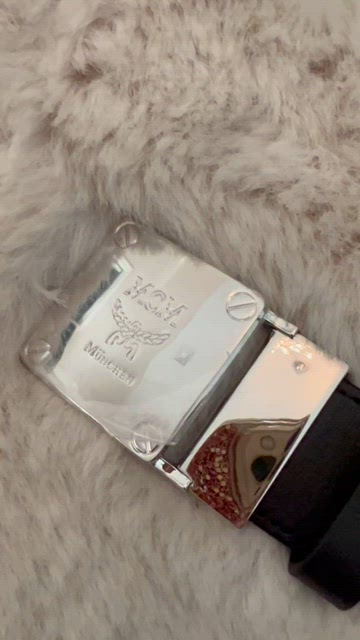 MCM | Accessories | New Mcm Belt With Mirror And Fur Detail  display picture 3