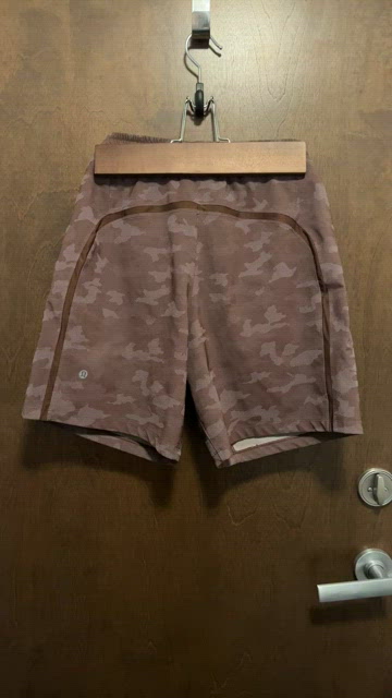 lululemon athletica, Shorts, Lululemon Pace Breaker Linerless Camo Brown Short  7 Size M