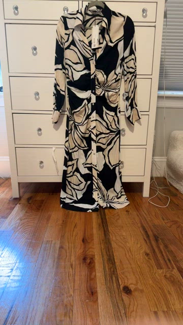 black and white floral dress zara EMBROIDERED FLORAL DRESS - Straw