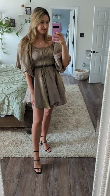 ladies handkerchief dresses HANDKERCHIEF RUFFLE DRESS – KETTEL main image 1