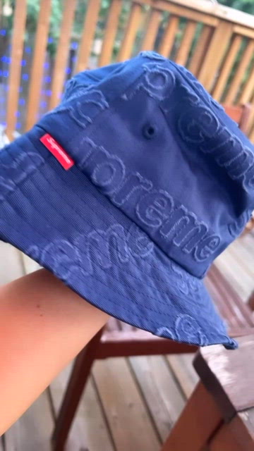 Supreme Laser Twill Crusher Bucket Hat