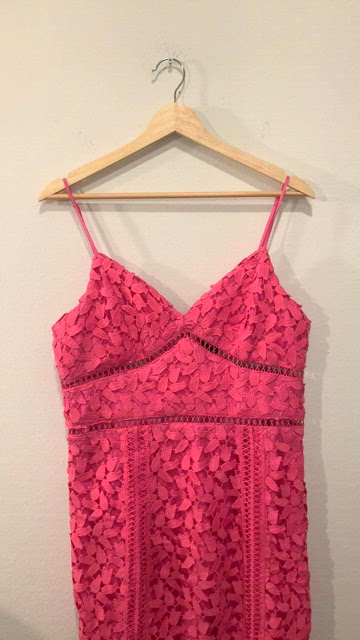 Bardot Roxy Lace Party Cocktail Dress Pink SZ US 10 L ,EUR 42,AUS 14