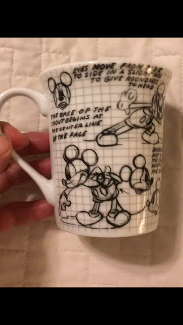 Disney Mickey Mouse Sketch Book 11oz. Ceramic Mug