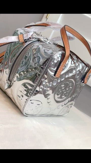 T Monogram Embossed Metallic Cube: Women's Handbags, Crossbody Bags