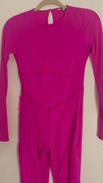 Play It Cool Jumpsuit - Hot Pink