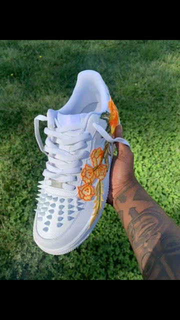 Nike | Shoes | Custom Nike Air Force S Floral Spikes | Poshmark