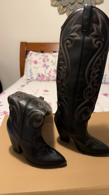 【Steve Madden】LASSO ウエスタンブーツ LASSO Black Multi Knee High Western Cowboy Boots | Women's