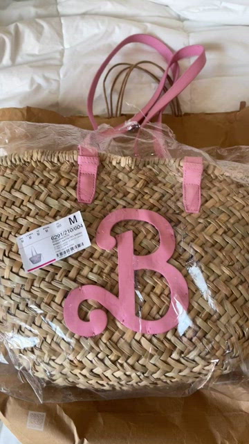 Zara | Bags | Zara X Barbie The Movie Warner Bros Raffia Bag