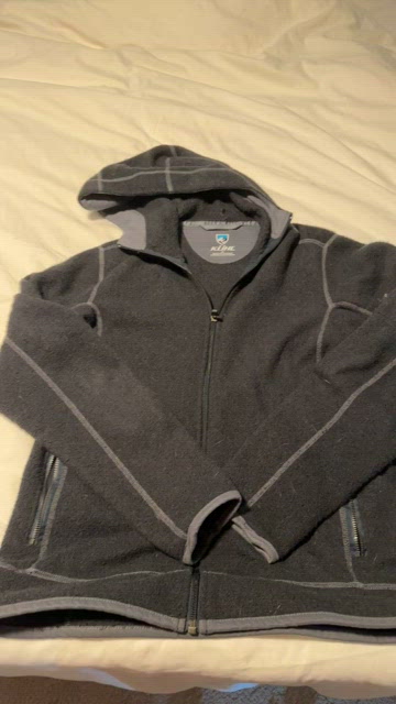 Kuhl Womens Zip Hoodie Alfpaca Sherpa Sweater Jacket Size Large