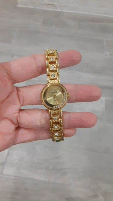 Vintage Tinko Gold Tone and Clear Rhinestones Watch Tinko | Accessories | Vintage Tinko Gold Tone And Clear  main image 2