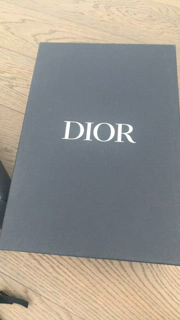 DIOR Empty Large Textured Shoe Box & Dust Bag & Laces for Sneakers  15”x10”x5.5”