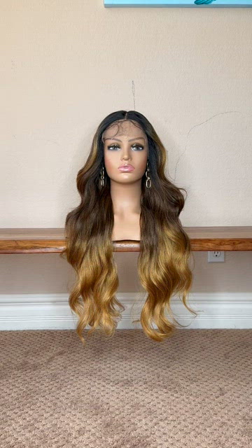 Accessories | Honey Blonde Wig Lace Front Middle Part 26  display picture 3