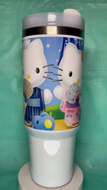 Sanrio Hello Kitty Tumbler 40 oz Stanley tumbler with hand carry