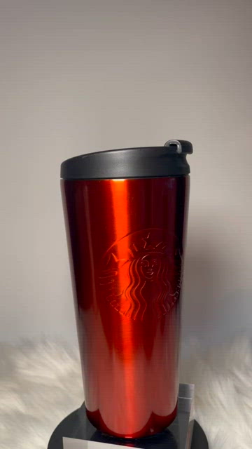 Starbucks 14 Oz Travel Mug 2004 Coffee Cup Tumbler Ceramic & Stainless Steel