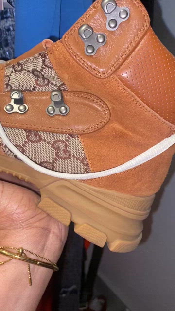 Original Journey GG Leather Trekking Boots Men size 11.5 US Gucci | Shoes | Original Journey Gg Leather Trekking Boots  main image 2