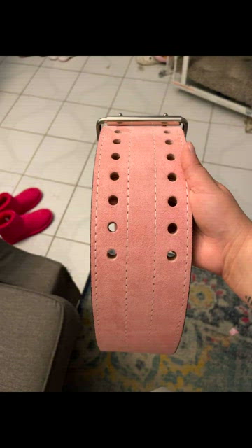 M Inzer Pink Prong Belt (never worn) Inzer Forever 10mm Prong Belt – Inner Strength Products main image 3