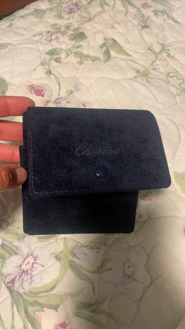 Chopard | Accessories | Chopard Midnight Blue Suede Watch  display picture 2