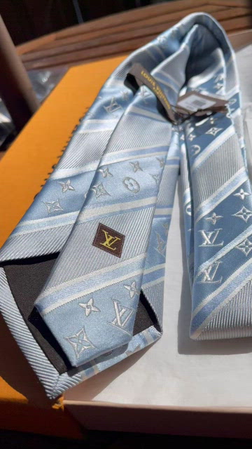 Louis Vuitton, Accessories, Authentic Iconic Louis Vuitton Large Lv  Monogram Charms Motif Navy Tie