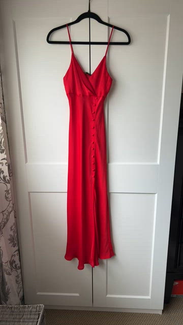 stretch satin dress Polaris Bridesmaid Gown