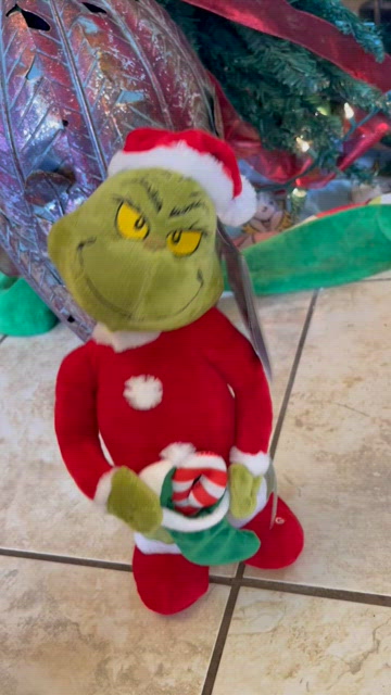 Dr. Seuss Stuffed Grinch 9.5 inch Squishy Plush by Aurora