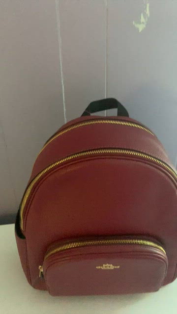 Coach | Bags | Coach Leather Court Bag Pack Black Cherry Nwt  display picture 1