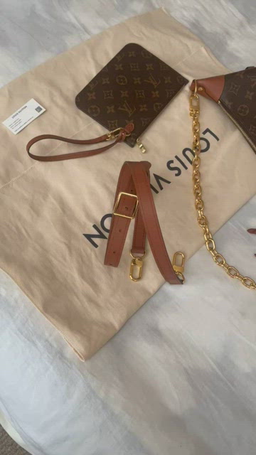 Louis Vuitton, Bags, Louis Vuitton Loop Hobo Gm Size M4631 Monogram  Reverse Canvas No Wristlet