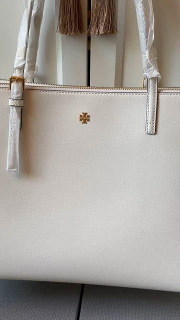 Toryburch Emerson Large Double Zip Tote Moose nwt - size 36x13.5x28 cm  💰Idr3385k