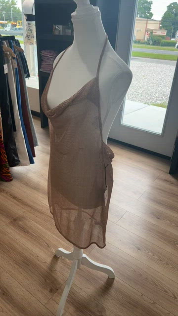 superdown Brina Mini Dress in Rose Gold