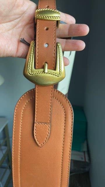 BNWOT Spell Leather Vista Belt in Tan Medium with Spell Cotton Dust Bag Spell Bags & Handbags for Women for sale | eBay main image 4