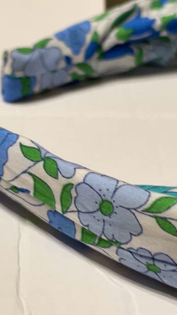 J. Crew | Accessories | J Crew Blue Green Floral Knot  display picture 1