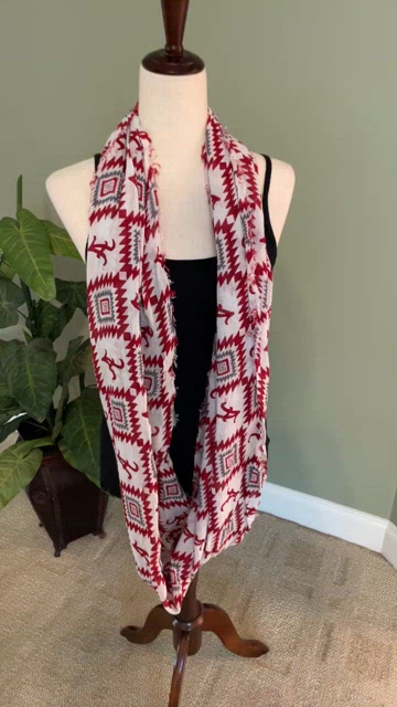 NEW UNIVERSITY OF LOUISVILLE CARDINALS Zoozatz OVERSIZE Scarf