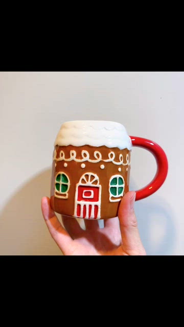 14oz Christmas Earthenware Gingerbread House Mug - Wondershop™