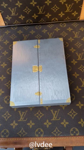 Louis Vuitton Ultra Rare Silver Epi Wood Trunk with Vivienne Ornament  5lv222s at 1stDibs