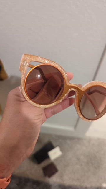 Fendi | Accessories | Fendi Metallic Orangepink Glitter 
