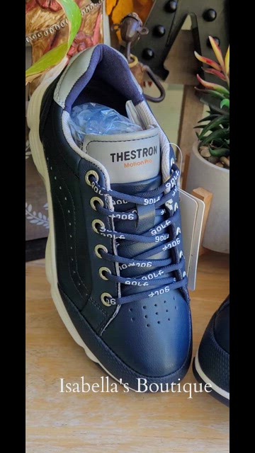 Thestron Motion‎ Pro Golf Shoes Size 10.5 Used THESTRON MOTION PRO Mens Golf Shoes Black Senior 11.5  main image 4