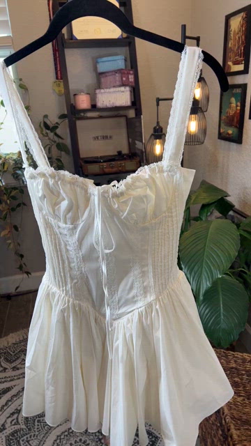 Pietra White Corset Mini Dress