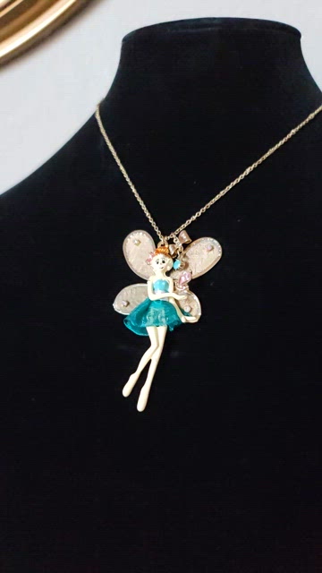 Cute cheapest Fairy Bunny Betsey Johnson Butterfly necklace