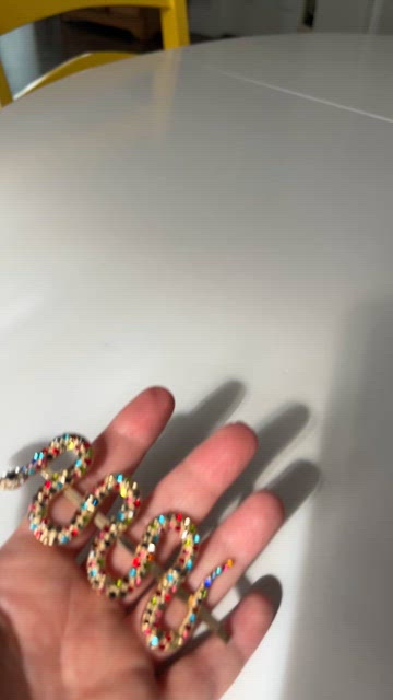 Vintage | Snake Hair Pin | Gold with Rainbow Colors Crystals Set of 2 Alloy Metal Snake Hair Clips, Golden Snake Hair  main image 4