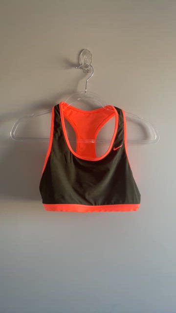 Nike, Intimates & Sleepwear, Nike Reversible Neon Orange Green Sports Bra  Small