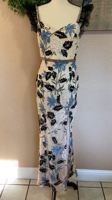 show stopper cream embroidered sequin bodycon midi dress Cream Embroidered Dress - Tiered Midi Dress - Button-Front Dress