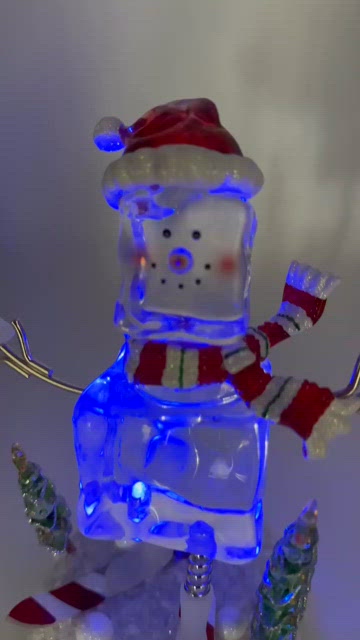 Roman 49687 - 7 Ice Cube Snowman LED Night Light (7ice cube snowman  night-light) 