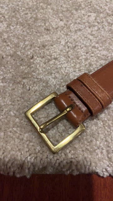 Coach | Accessories | Coach Vtg Brasstanned Cowhide Belt 38  display picture 1