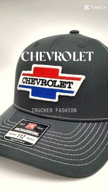 Chevrolet Chevy Embroidered Patch Richardson 112 Trucker Mesh Snapback Hat Retro Vintage Chevrolet Patch on a Richardson 112 Trucker Snapback  main image 4