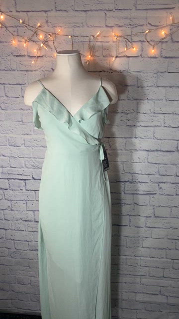 express green wrap dress Eva Size XL 3522 Hunter Green Bridesmaid Dress