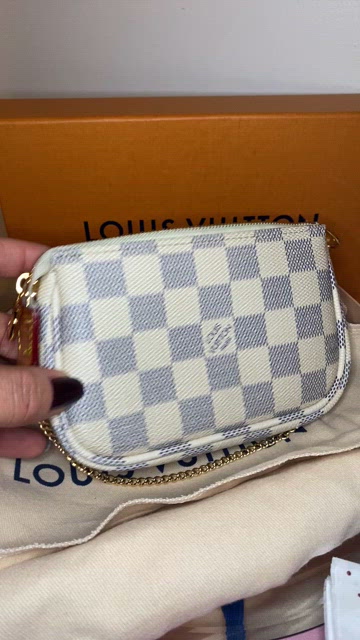 PRELOVED Louis Vuitton Mini Pochette Accessoires Damier Azur